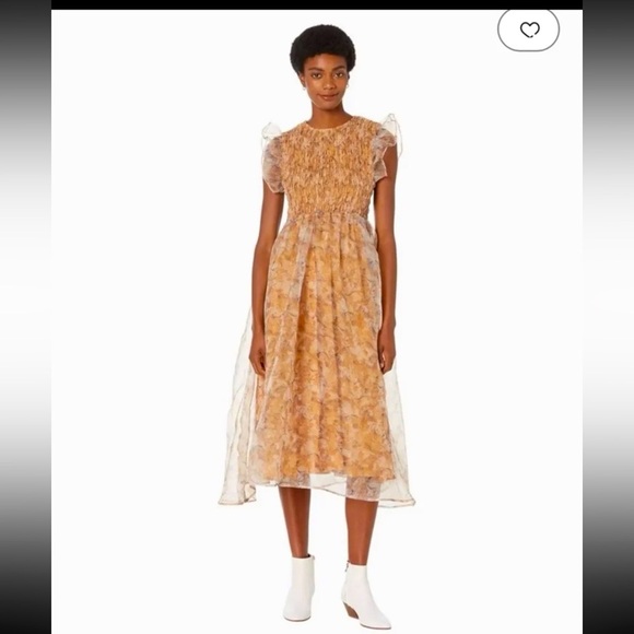 EN SAISON La Raque Midi Dress in Marigold Multi
size Small - Picture 2 of 12